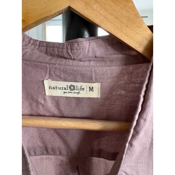 Natural Life Cotton Button Down Shirt Maxi Dress - Picture 5 of 6